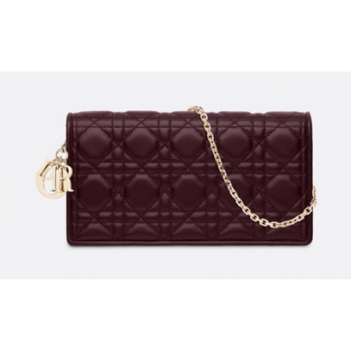 LADY DIOR-CLUTCH VAN LAMSLEER S0204 Bordeaux