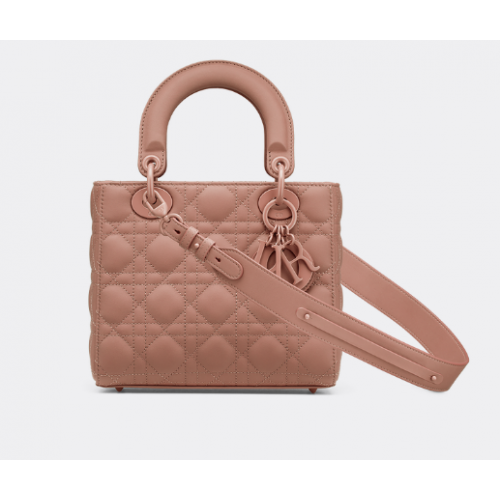LADY DIOR MY ABCDIOR BAG Blush Ultramat Cannage kalfsleer M0538SLOI