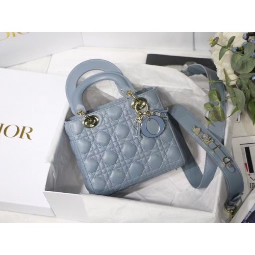 LADY DIOR MY ABCDIOR BAG Cannage lamsleer M0538O grijs