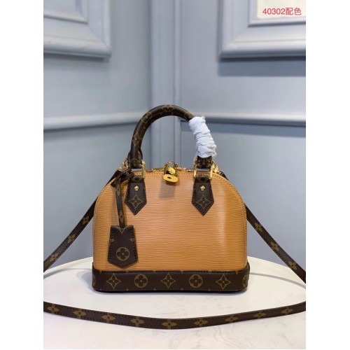 LOUIS VUITTON M40302 EPI LEER ALMA KLEIN BLAUW