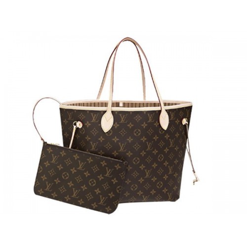 LOUIS VUITTON M40995 MONOGRAM CANVAS NEVERFULL MM BEIGE