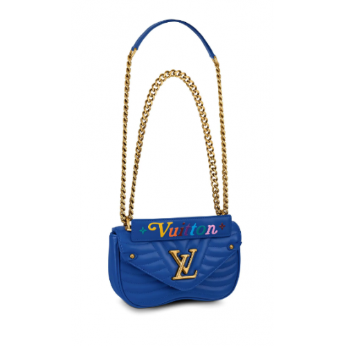 LOUIS VUITTON NEW WAVE CHAIN TAS PM M53924 Bleu Neon