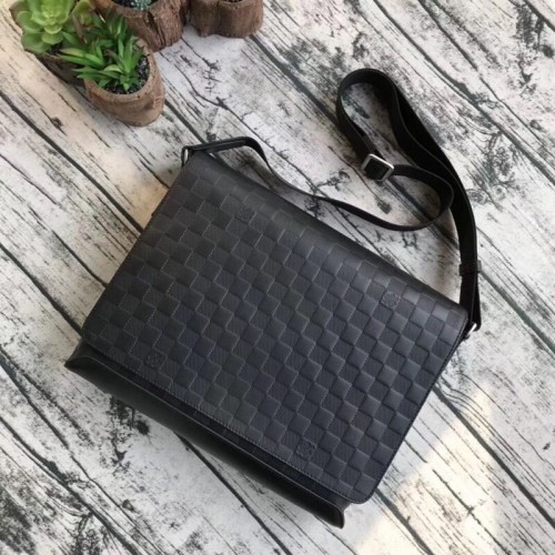 LOUIS VUITTON ORIGINELE LEREN MESSENGER TAS N41038 N41035 ZWART