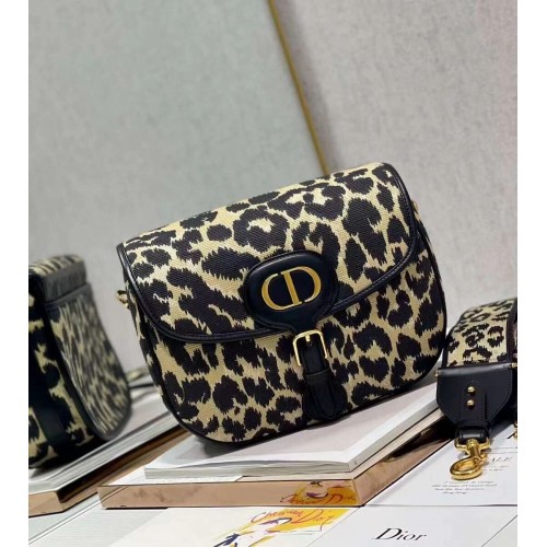 Grote DIOR BOBBYTAS Beige veelkleurig Mizza-borduursel C9267E