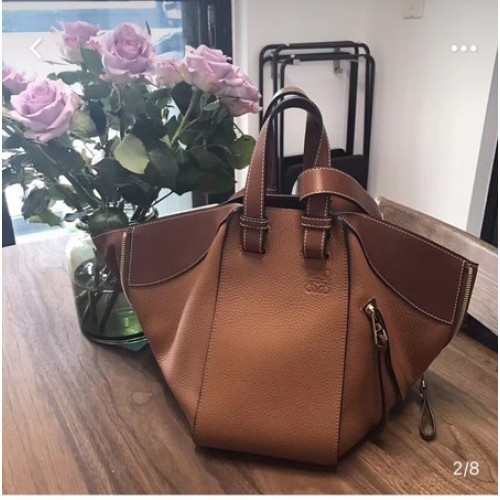 Loewe Hangmat Kleine Tas Origineel Leer A9127 Bruin