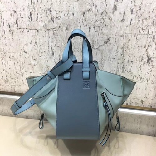 Loewe Hangmat Kleine Tas Origineel Leer L9126 Blauw