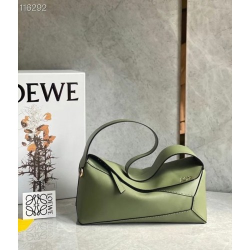Loewe Original Leren Tas LE10188 groen