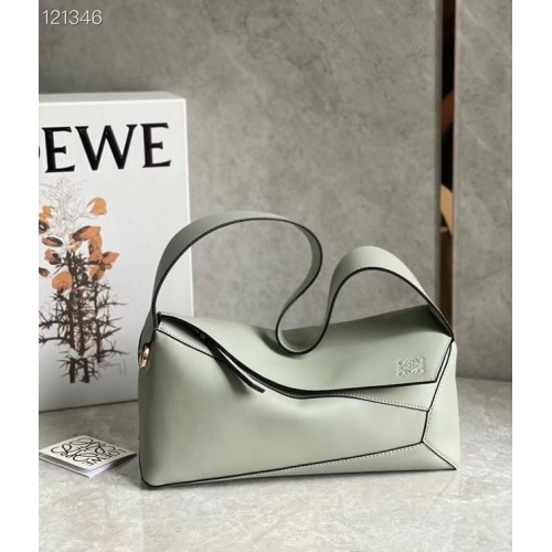 Loewe Original Leren Tas LE10188 lichtgroen