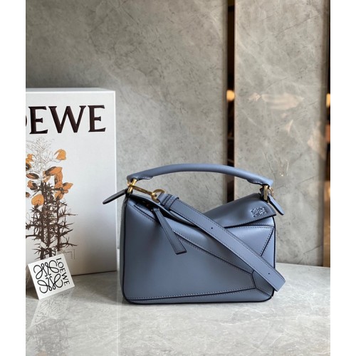 Loewe puzzeltas origineel leer 61839 blauw