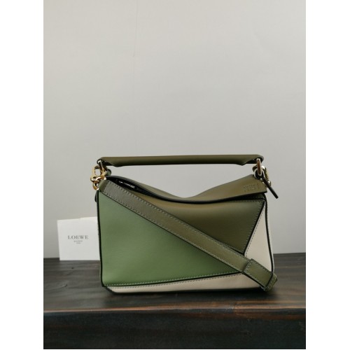 Loewe Puzzeltas Origineel Leer 61840 groen