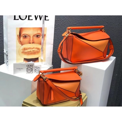 Loewe Puzzeltas Origineel Leer B9124 oranje