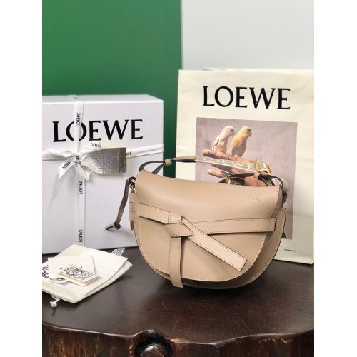 Loewe kleine Crossbody Tassen Origineel Leer 8087 Abrikoos