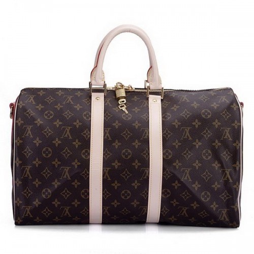 Louis Vuitton Monogram Canvas Keepall 45 met schouderriem M41418