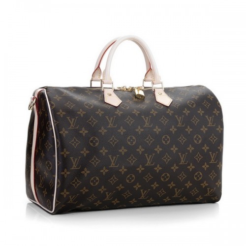 Louis Vuitton Monogram Canvas Speedy 40 met schouderriem M40393