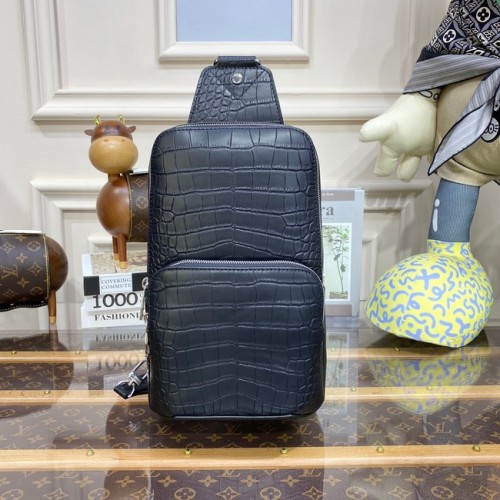 Louis Vuitton AVENUE SLING lederen TAS N41720 zwart