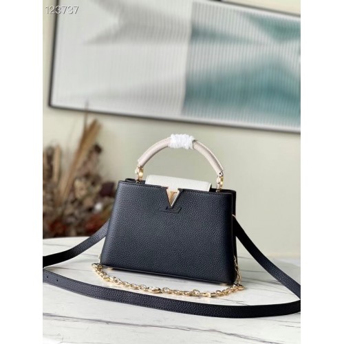 Louis Vuitton CAPUCINES BB M48865 zwart/wit