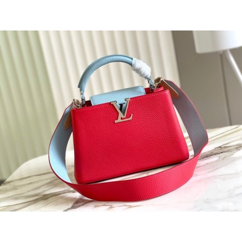 Louis Vuitton CAPUCINES BB M48865 rood en hemelsblauw