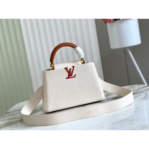 Louis Vuitton CAPUCINES BB M48865 wit&bruin