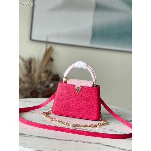 Louis Vuitton CAPUCINES MINI M20708 roze&roze