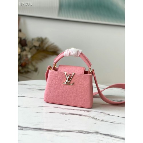 Louis Vuitton CAPUCINES MINI M56982 roze
