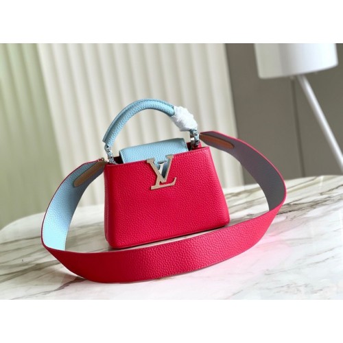 Louis Vuitton CAPUCINES MINI M59205 rood en hemelsblauw
