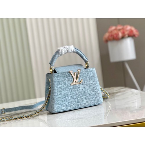 Louis Vuitton CAPUCINES MINI M81190 lichtblauw