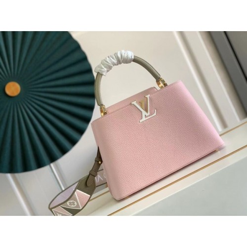Louis Vuitton CAPUCINES MM M58608 roze