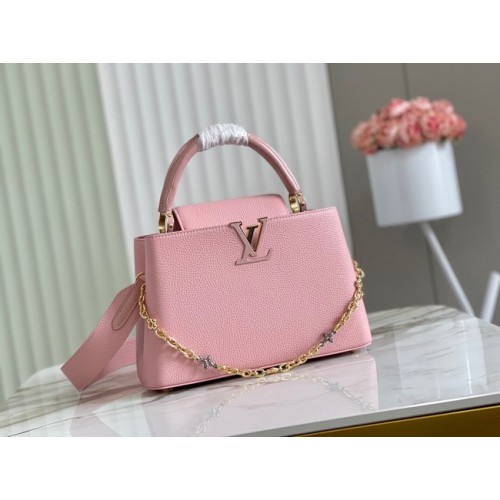 Louis Vuitton CAPUCINES MM M56904 roze
