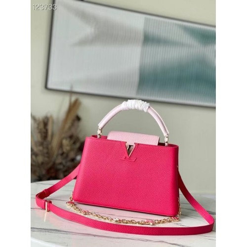 Louis Vuitton CAPUCINES MM M59872 roze&roze