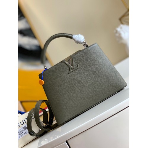 Louis Vuitton CAPUCINES Origineel Leer PM M57227 Donkergroen