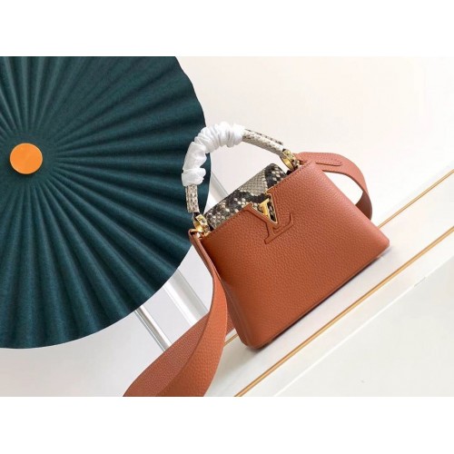 Louis Vuitton CAPUCINES origineel leer PM M96467 bruin