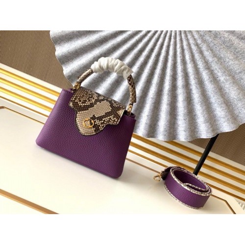 Louis Vuitton CAPUCINES origineel leer PM M96467 paars