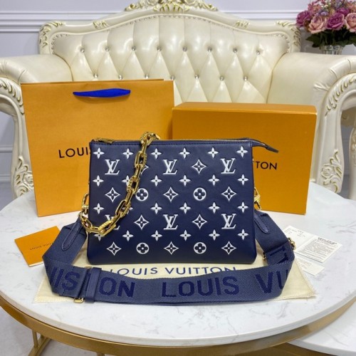 Louis Vuitton COUSSIN PM M58626 Koningsblauw wit