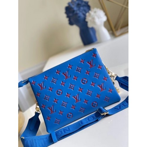 Louis Vuitton COUSSIN PM M58628 blauw&rood