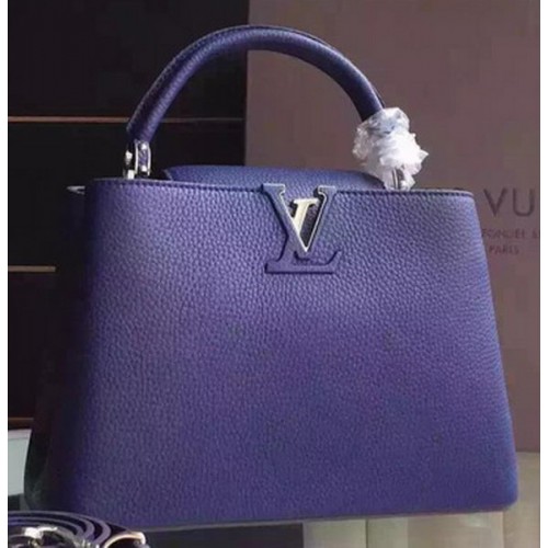 Louis Vuitton Capucines BB draagtas M94754 blauw