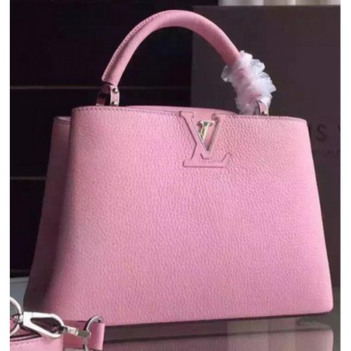 Louis Vuitton Capucines BB draagtas M94754 roze
