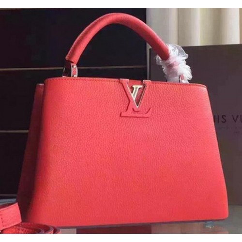Louis Vuitton Capucines BB draagtas M94754 rood