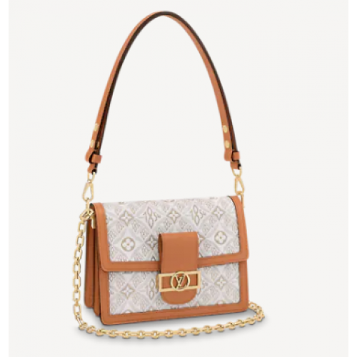 Louis Vuitton DAUPHINE MM M59483 Ecru Karamel