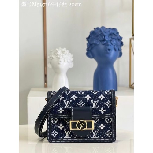 Louis Vuitton DAUPHINE PM M59480 marineblauw