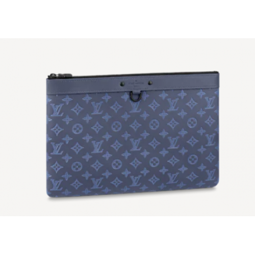 Louis Vuitton ONTDEKKINGSPOCHETTE GM M80425 Marineblauw