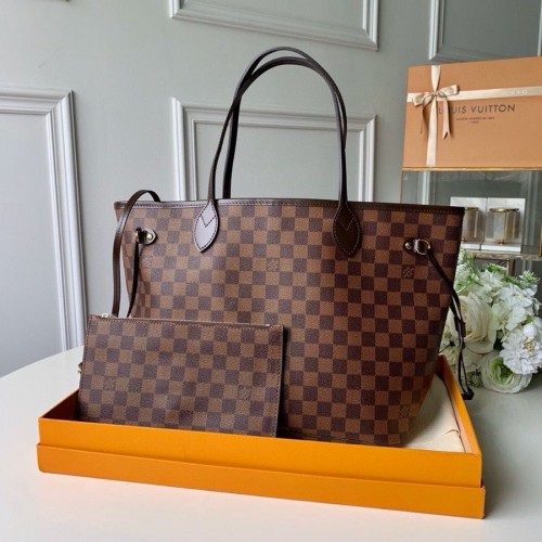 Louis Vuitton Damier Ebene Canvas Neverfull M41358 Rood