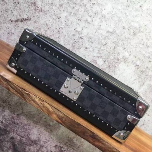 Louis Vuitton Damier grafiet canvas horloges doos 40664 zwart