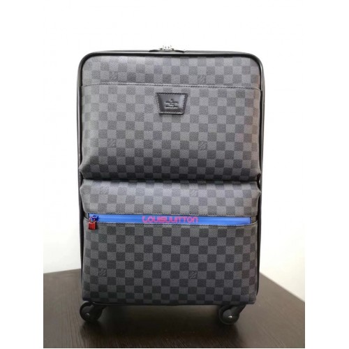 Louis Vuitton Damier Graphite canvas Universeel wiel Pegase 55 N41385 zwart