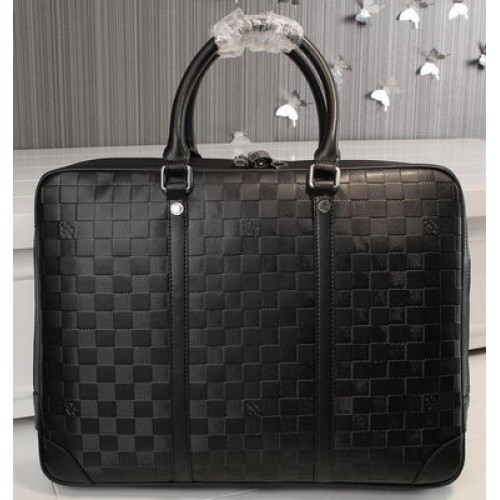 Louis Vuitton Damier Infini Aktetas N41146 Zwart