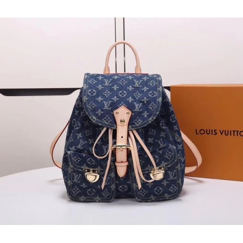 Louis Vuitton Denim Rugzak M44460 blauw