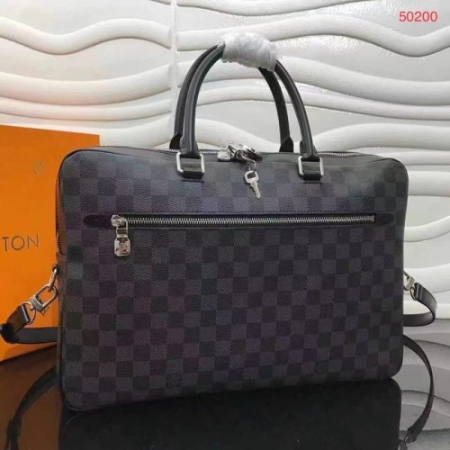 Louis Vuitton dubbele handgreep GRAND SAC M50200 zwart