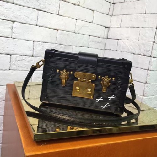 Louis Vuitton Epi Leer PETITE MALLE M54650 Zwart