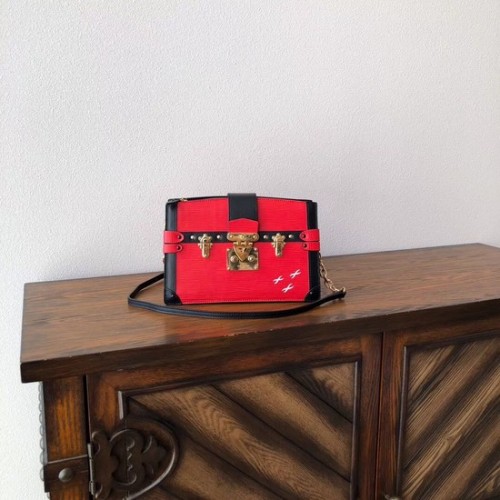 Louis Vuitton Epi lederen TRUNK KOPPELING M51697 rood
