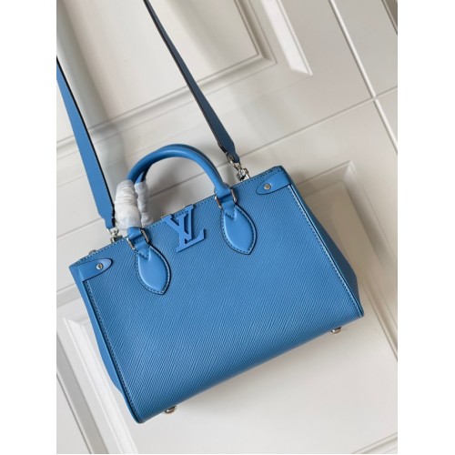 Louis Vuitton Epi Leer origineel M57680 Bleuet Blauw