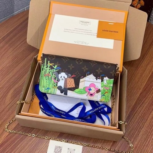 Louis Vuitton FELICIE POCHETTE M80859A Fuchsia Roze